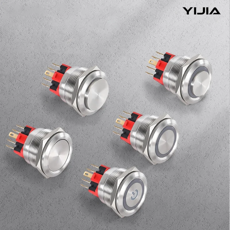 Interruttore a pulsante 2no da 16 mm